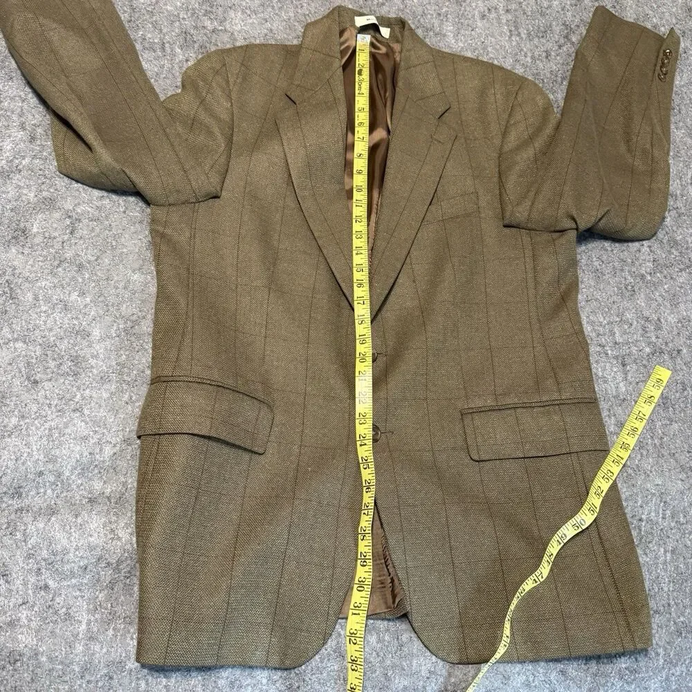 Vintage 90s Polo University Ralph Lauren Men's Jacket Size 41 Silk Wool Tweed